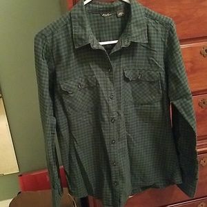 Eddie Bauer button down flannel shirt